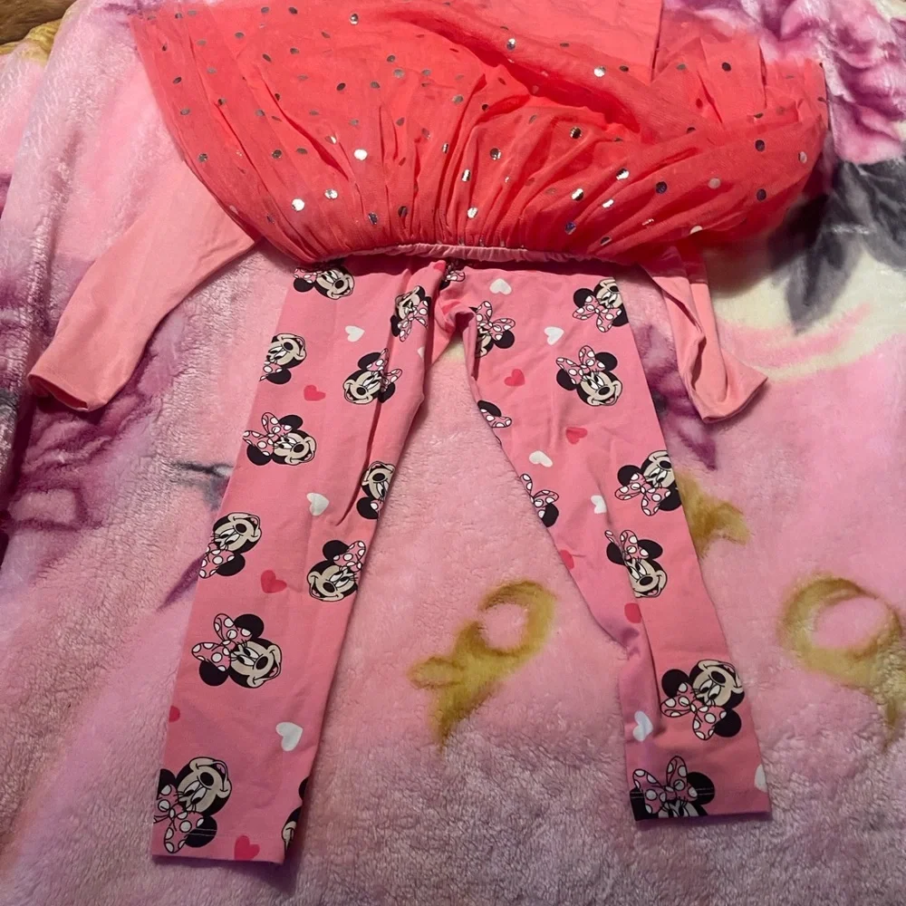 Disney Minnie Mouse Pink Dress Set
